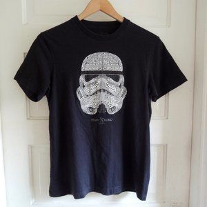Marc Ecko Rare Black & White Beaded Star Wars Stormtrooper Tee S